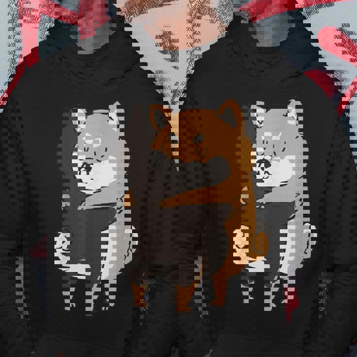 柴犬ハグ パーカー 面白い贈り物