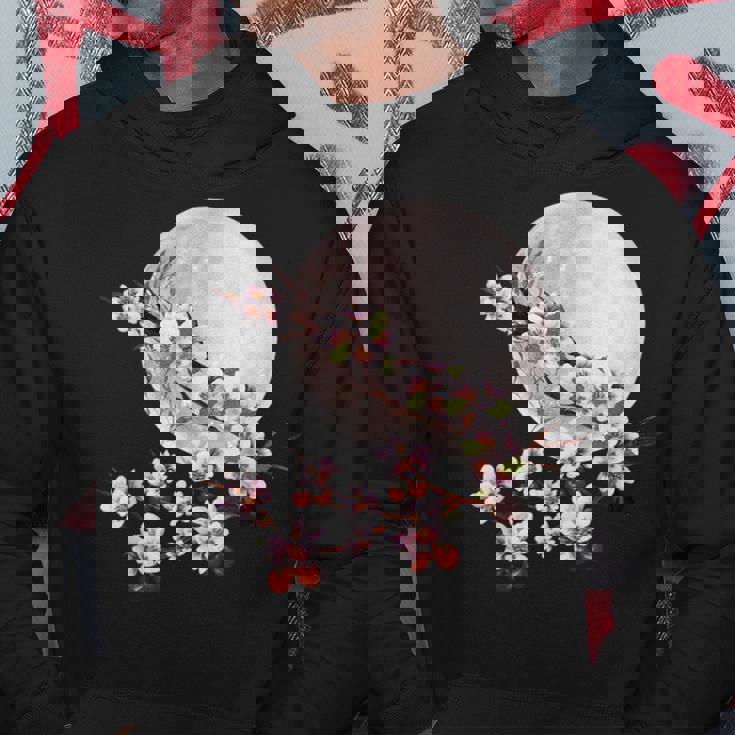 桜 花 満月 さくら 日本文化 パーカー 面白い贈り物