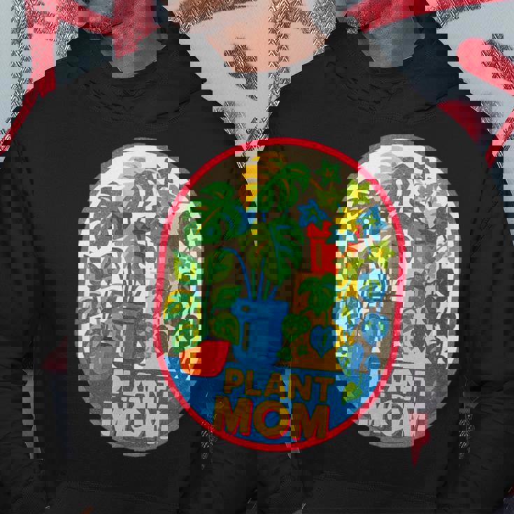 植物 ママ イラスト ポトス モンステラ 観葉植物愛好家 パーカー 面白い贈り物