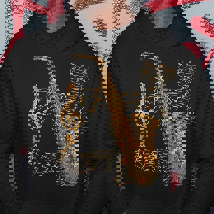 楽器 ト音記号 サックス奏者 音楽サックス パーカー 面白い贈り物