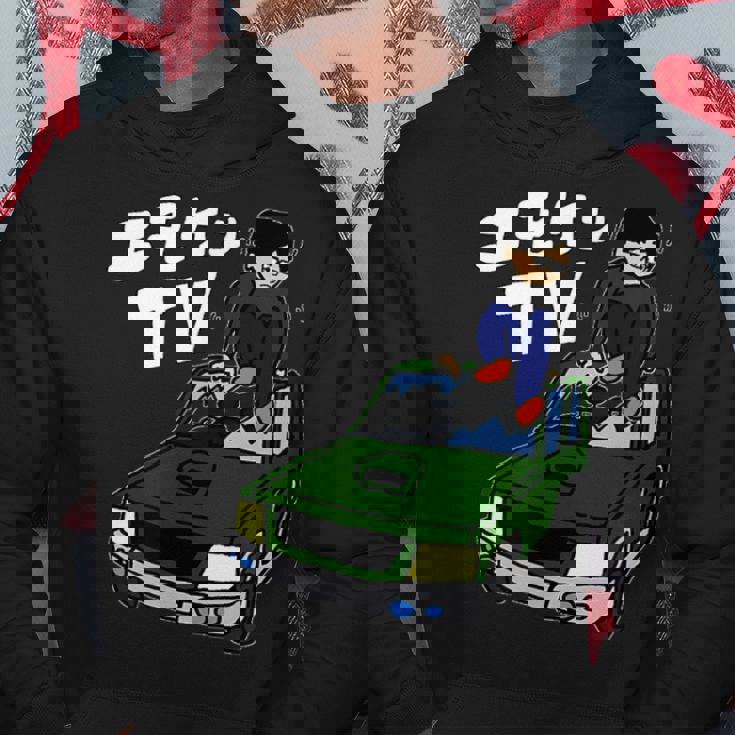 横転した車の屋根を板金するようす パーカー 面白い贈り物