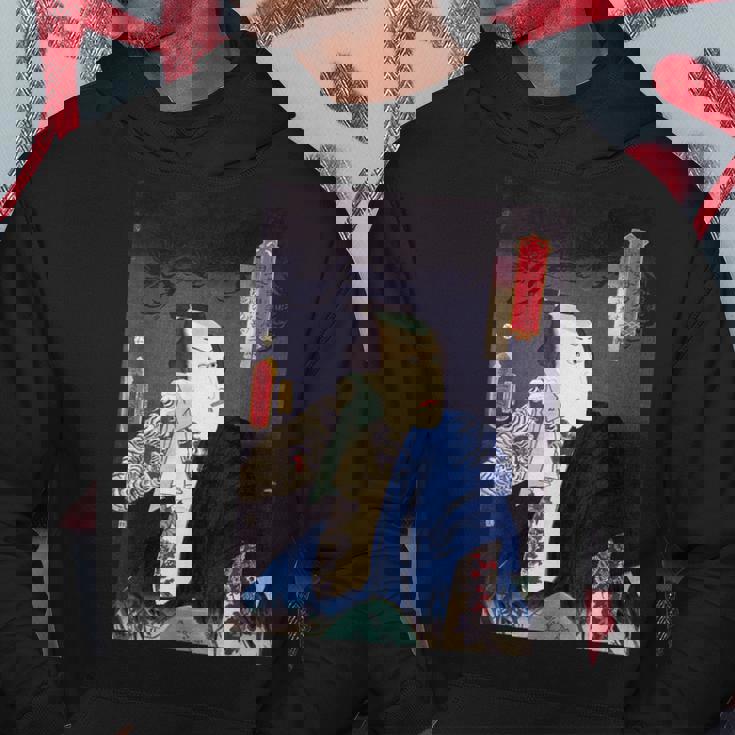 武士 歌舞伎 ヴィンテージ 日本の浮世絵 木版画 パーカー 面白い贈り物