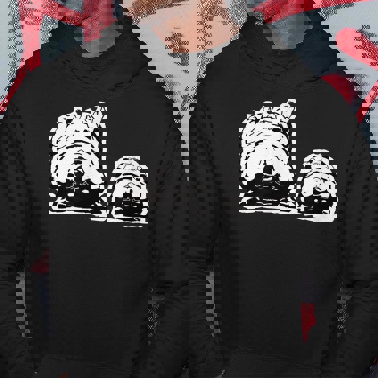 気持ちよく寝ている柴犬たち かわいい黒柴 柴犬イラスト パーカー 面白い贈り物