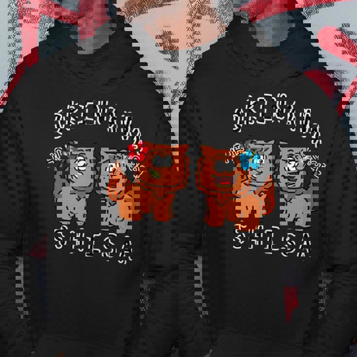 沖縄シーサーさん パーカー 面白い贈り物