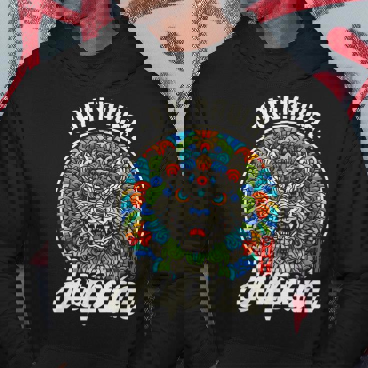 沖縄ジャパン シーサー ライオンガーディアン 和 カタカナ お土産 パーカー 面白い贈り物