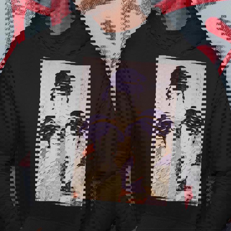 浮世絵 美人 ユーモア アート 絵 漢字 日本 パーカー 面白い贈り物