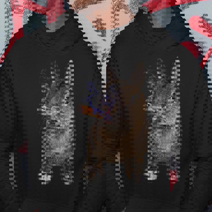 煙草を吸ううさぎ たばこ パーカー 面白い贈り物