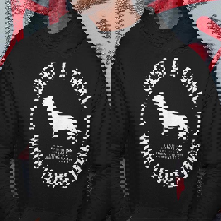 犬 おもしろ おしゃれ イヌ 可愛い ダックスフンド ミニチュアダックス シルエット パーカー 面白い贈り物