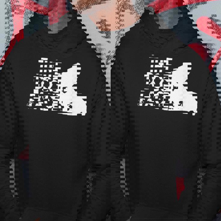 犬の顔のデザイン The Dog Face パーカー 面白い贈り物