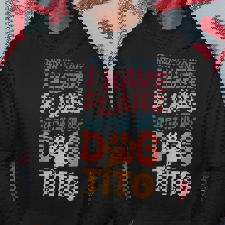 犬名 Tito パーソナライズギフト ビジーウィズ マイドッグ Tito パーカー 面白い贈り物