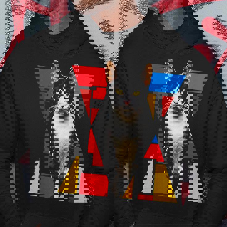 猫 グラフィック ペット アートワーク 猫 パーカー 面白い贈り物