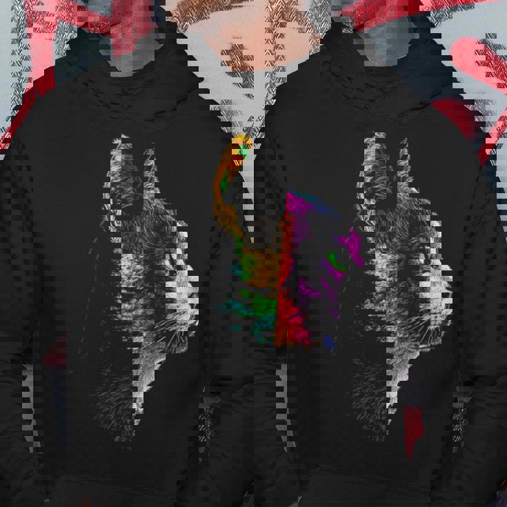 猫 動物 グラフィック アートワーク 猫 パーカー 面白い贈り物