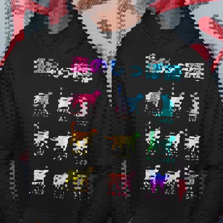 猫のしっぽ語 猫好き おもしろ 猫 ねこ ネコ 面白い ギフト にゃんこ ペット かわいい 猫 プリント パーカー 面白い贈り物