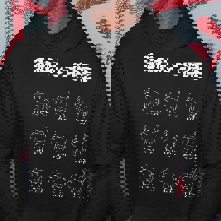 猫のしっぽ語 猫好き おもしろ 猫 ねこ ネコ 面白い ギフト にゃんこ ペット かわいい 猫 プリン パーカー 面白い贈り物