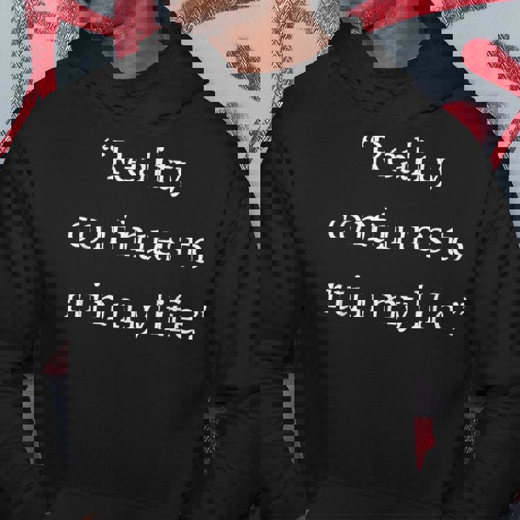 現実は私の人生を台無しにし続ける面白いことわざ皮肉 パーカー 面白い贈り物