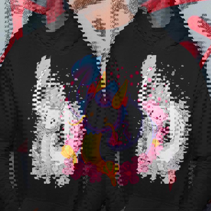 白 アニメ ドラゴン 美的 カワイイ パーカー 面白い贈り物