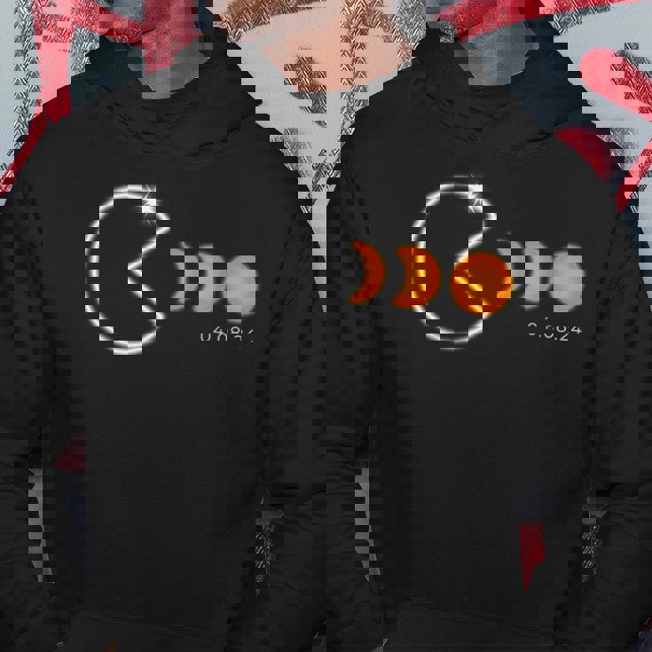 皆既日食 2024年4月8日 ファニーフェーズ トータリティ パーカー 面白い贈り物