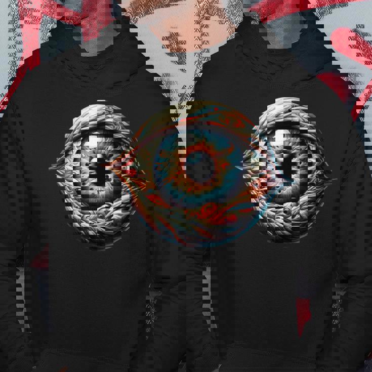 目玉 不気味な目 パーカー 面白い贈り物