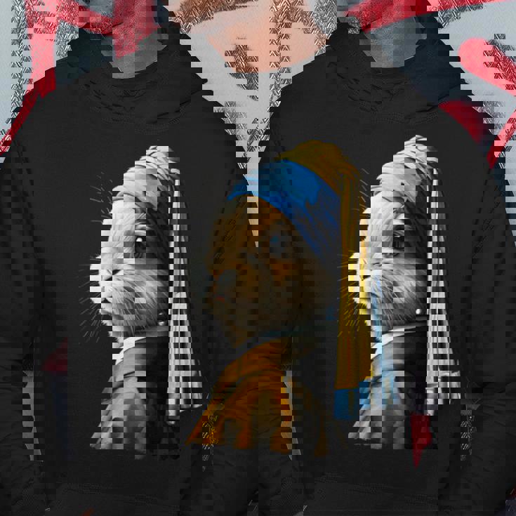 真珠の耳飾りのウサギ パーカー 面白い贈り物