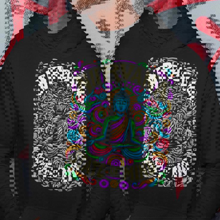 瞑想 Nirvanatate Of Mind ファニーグラフィックtシャツ パーカー 面白い贈り物