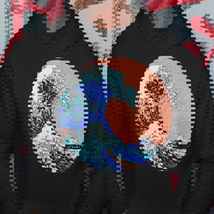 神奈川の偉大な波 日本製 パーカー 面白い贈り物