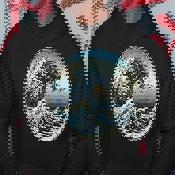 神奈川沖グレートウェーブウィズガメラ パーカー 面白い贈り物