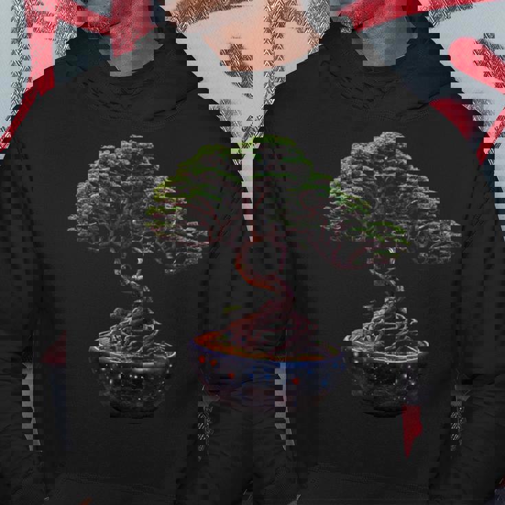 神秘的な盆栽の木 パーカー 面白い贈り物