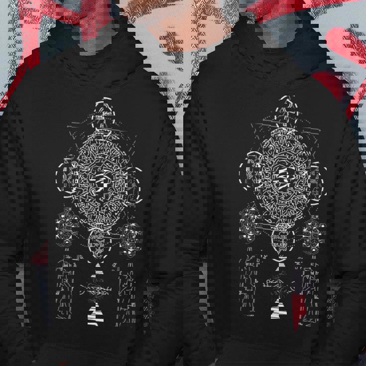 神聖な幾何学エジプトのアヌビス ホルスの目の芸術 パーカー 面白い贈り物