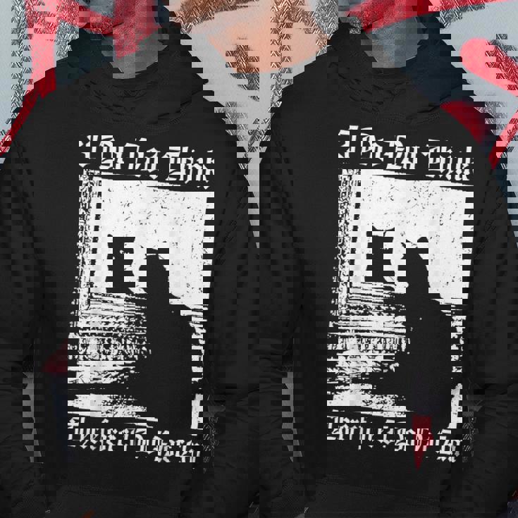 私はそうは思わないから黒猫は哲学者じゃない パーカー 面白い贈り物