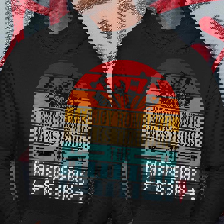 私は金物屋の男たちを長い間ロマンチックな散歩を楽しんでいます パーカー 面白い贈り物