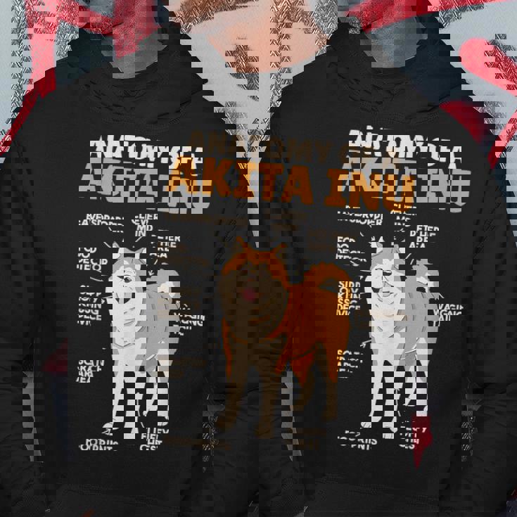 秋田犬 解剖学 甘い説明 秋田犬 パーカー 面白い贈り物