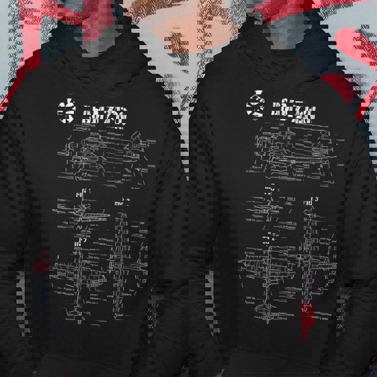 第二次世界大戦の日本軍航空機ゼロ戦の設計図 パーカー 面白い贈り物