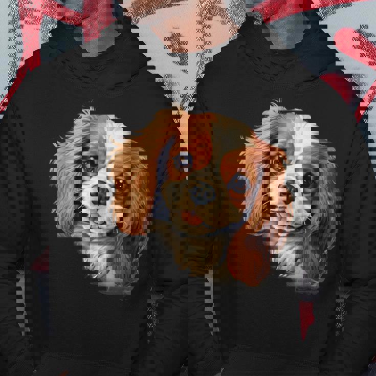 素敵で面白い覗き見犬 キャバリアキングチャールズスパニエル パーカー 面白い贈り物