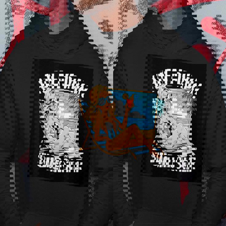 素敵な夏の言っているビーチモチーフ パーカー 面白い贈り物