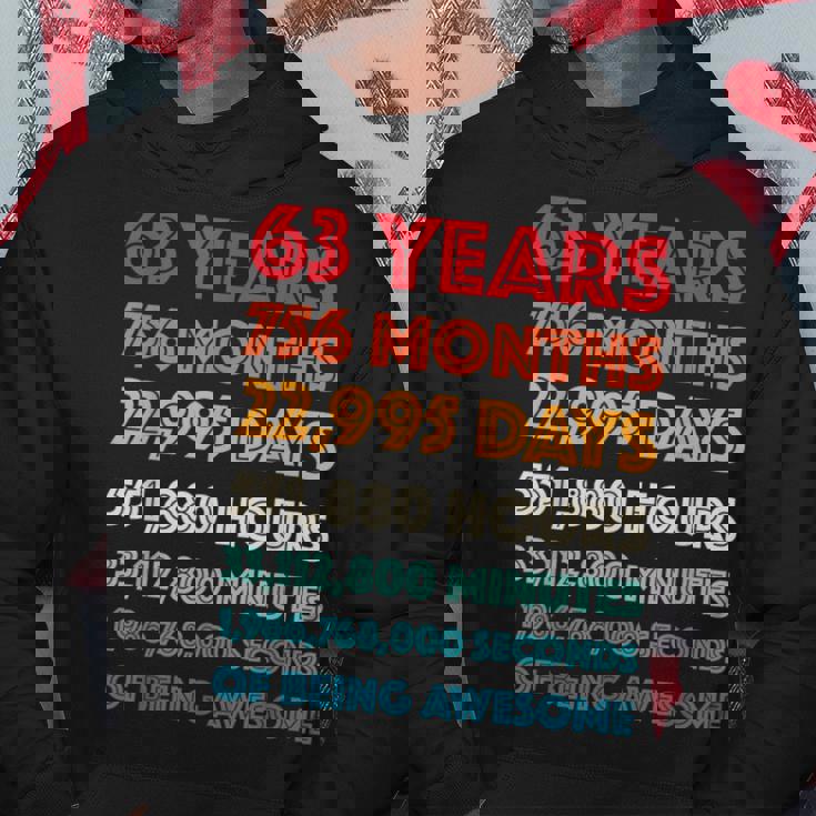 素晴らしい63歳の誕生日プレゼント 面白い レトロ 63歳の誕生日 パーカー 面白い贈り物