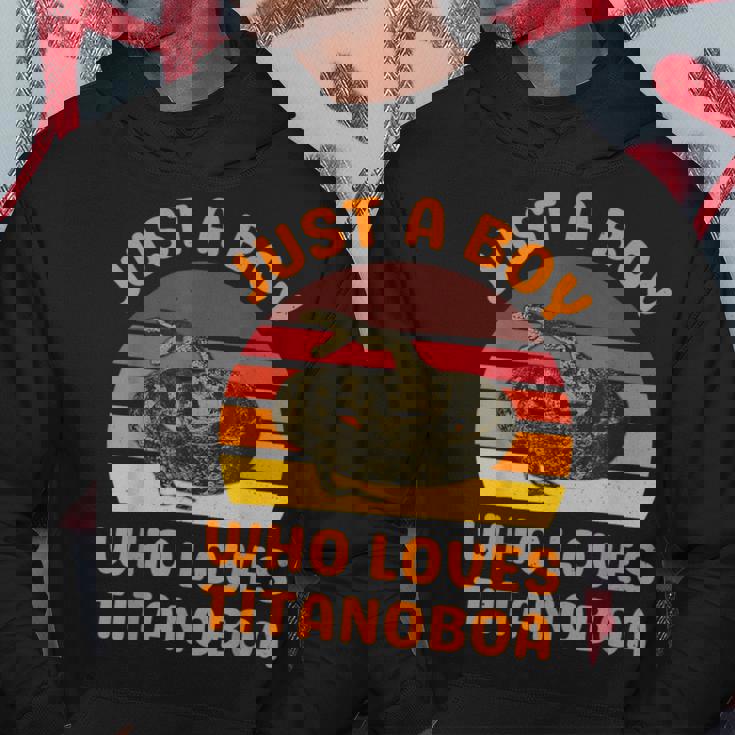 絶滅した大蛇ティタノボアを愛するただの少年 パーカー 面白い贈り物