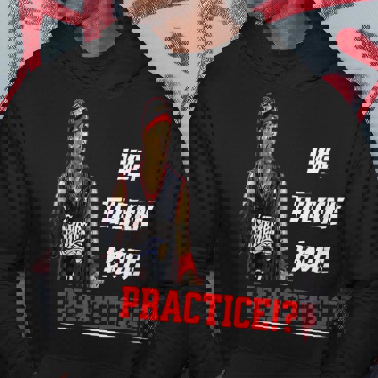 練習について話しています面白いアイバーソンその答え パーカー 面白い贈り物