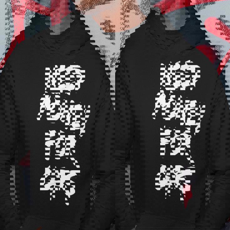 自動車愛好家 車愛好家 車にお金が必要 パーカー 面白い贈り物