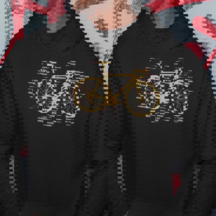 自転車 サイクリング 解剖学 ロードバイク パーツ バイク サイクリング サイクリング パーカー 面白い贈り物