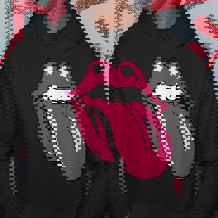 舌を広げた唇 パーカー 面白い贈り物