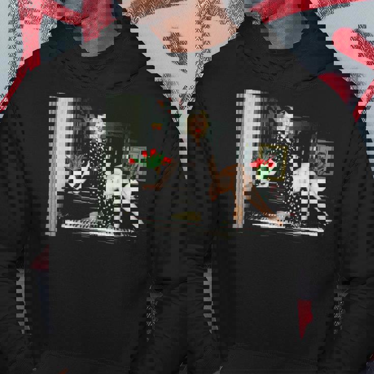 英国で歌手シンディ・ローパーがi Drove All Nightを宣伝 パーカー 面白い贈り物