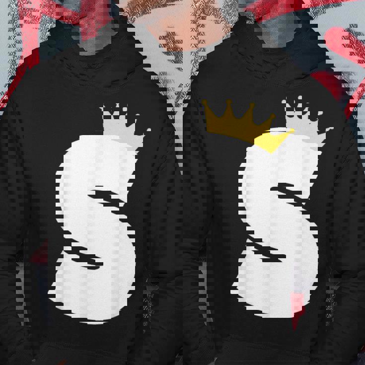 英文字 大文字 アルファベット モノグラム イニシャル キング クイーン クラウン パーカー 面白い贈り物