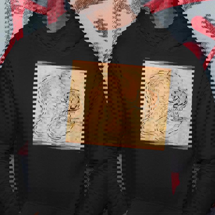 葛飾北斎作 蛇女頭 パーカー 面白い贈り物