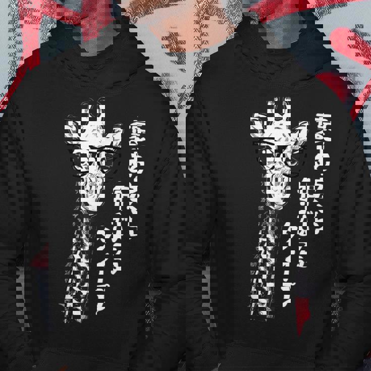 褒めたら伸びるタイプ キリン サングラス ギャグ ジョーク ダジャレ 趣味 おもしろ ネタ パーカー 面白い贈り物