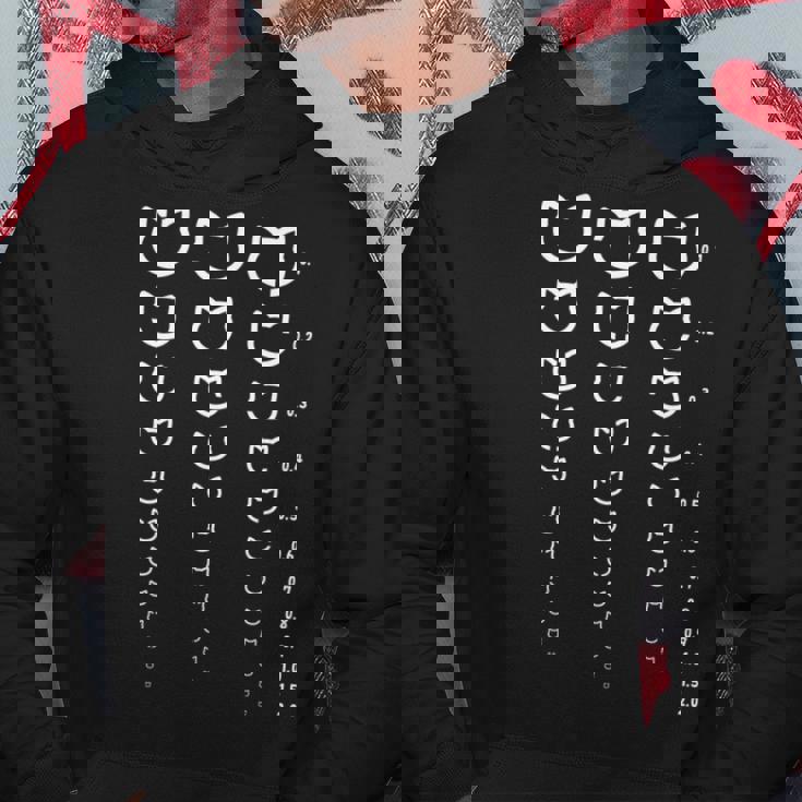 視力検査 猫 ネコの飼い主 ねこの飼い主 おもしろ 愛猫家 猫の飼い主 ネコ好き ネコ 猫好き ネコ好き 長袖tシャツ パーカー 面白い贈り物