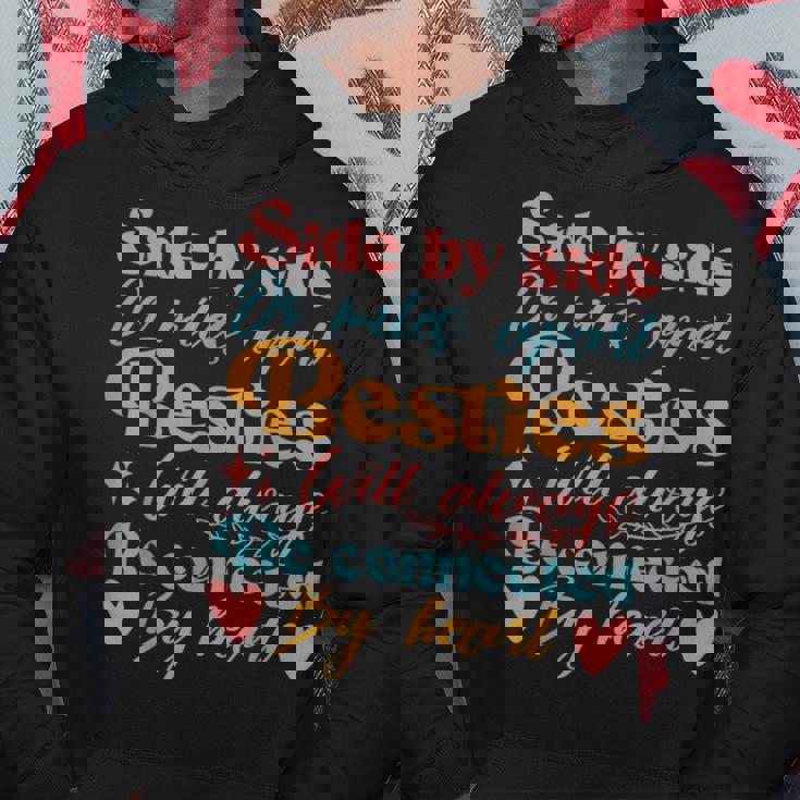 親友はいつも心でつながっています パーカー 面白い贈り物