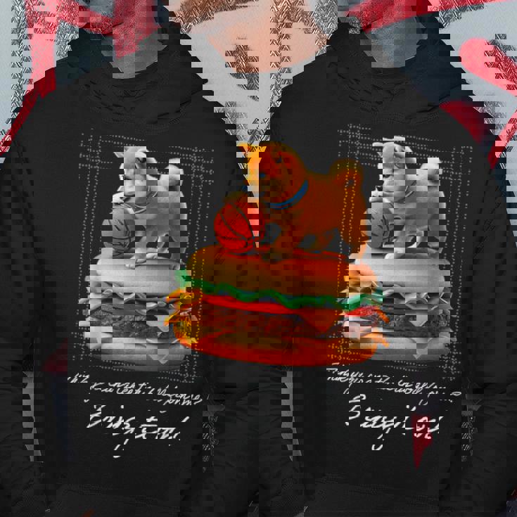 豆しば バスケットボール 豆柴 可愛い おしゃれ 面白い 動物 スポーツ 英字 ハンバーガー 犬 日本犬 柴犬 パーカー 面白い贈り物