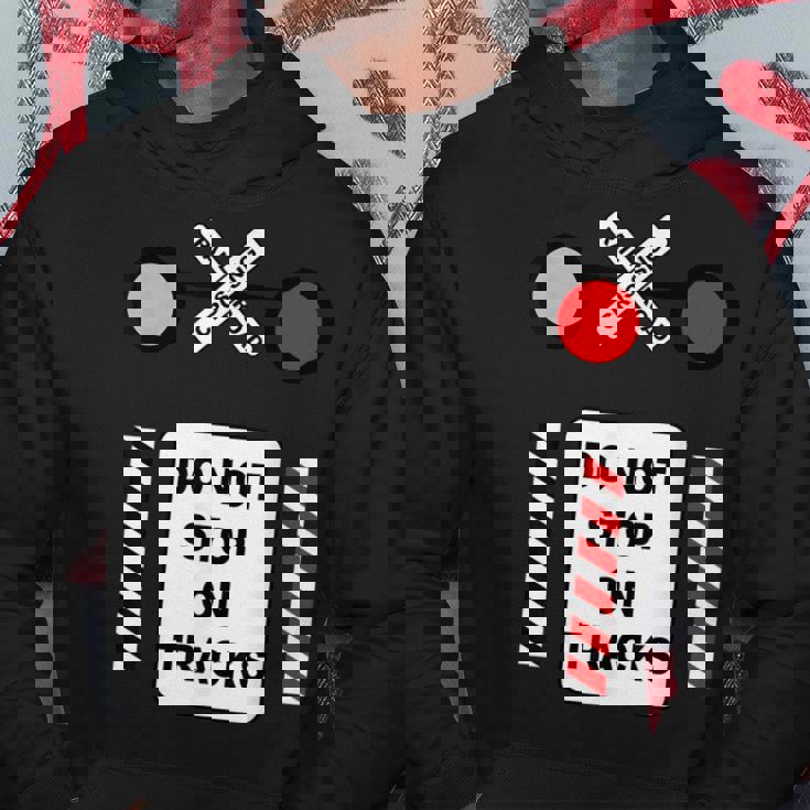 踏切サイン ハロウィン コスチューム 鉄道 電車 パーカー 面白い贈り物