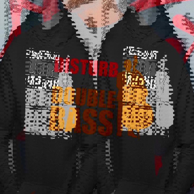 邪魔しないでください私はコントラバス奏者です パーカー 面白い贈り物