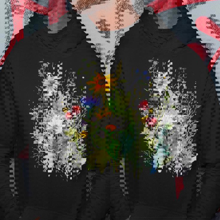 野生の花 ボタニカル 花 自然 ヴィンテージ フローラル グラフィック パーカー 面白い贈り物